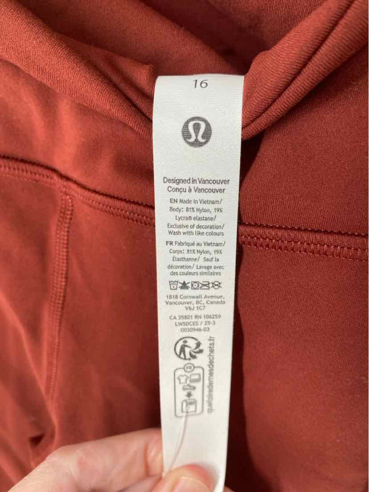 Size 16 Lululemon Burgundy Pants