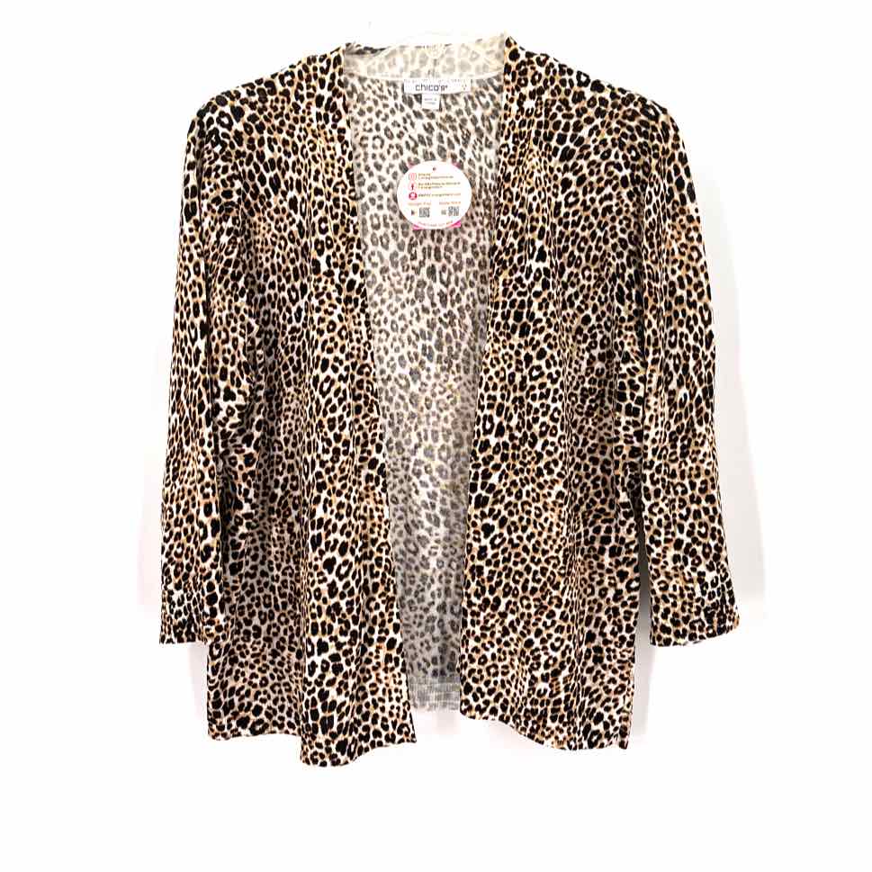 Size M Chico's Multi-Color Knit Cardigan