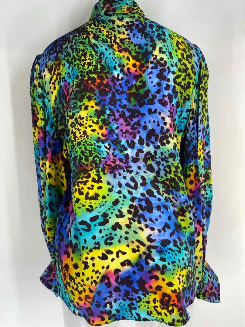 Size L Multi-Color Silk Shirt
