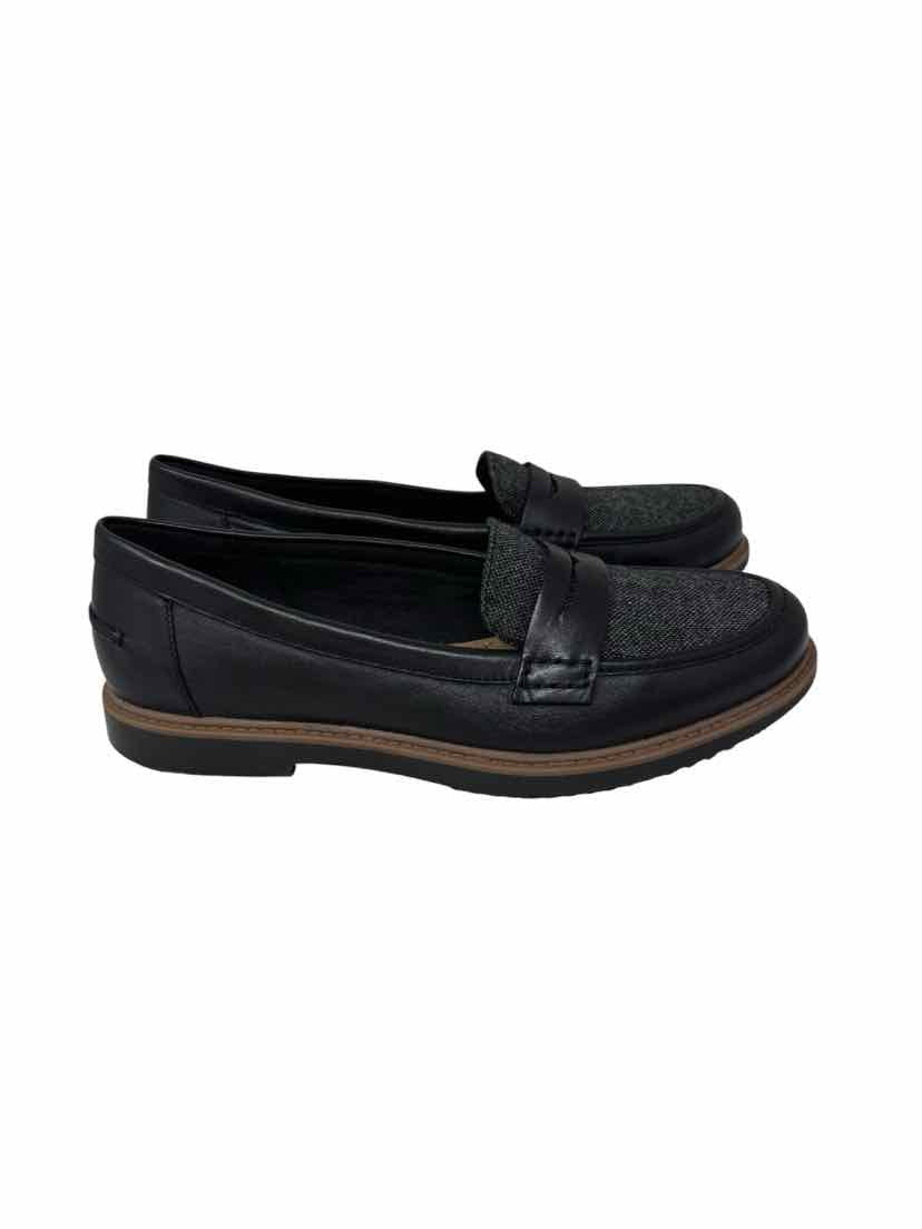 Shoe Size 8 CLARKS Black Print Flats