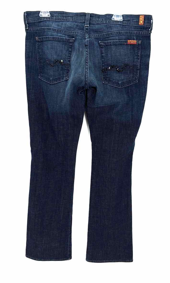 Size 32 SEVEN OF ALL MANKIND Navy Denim Jeans