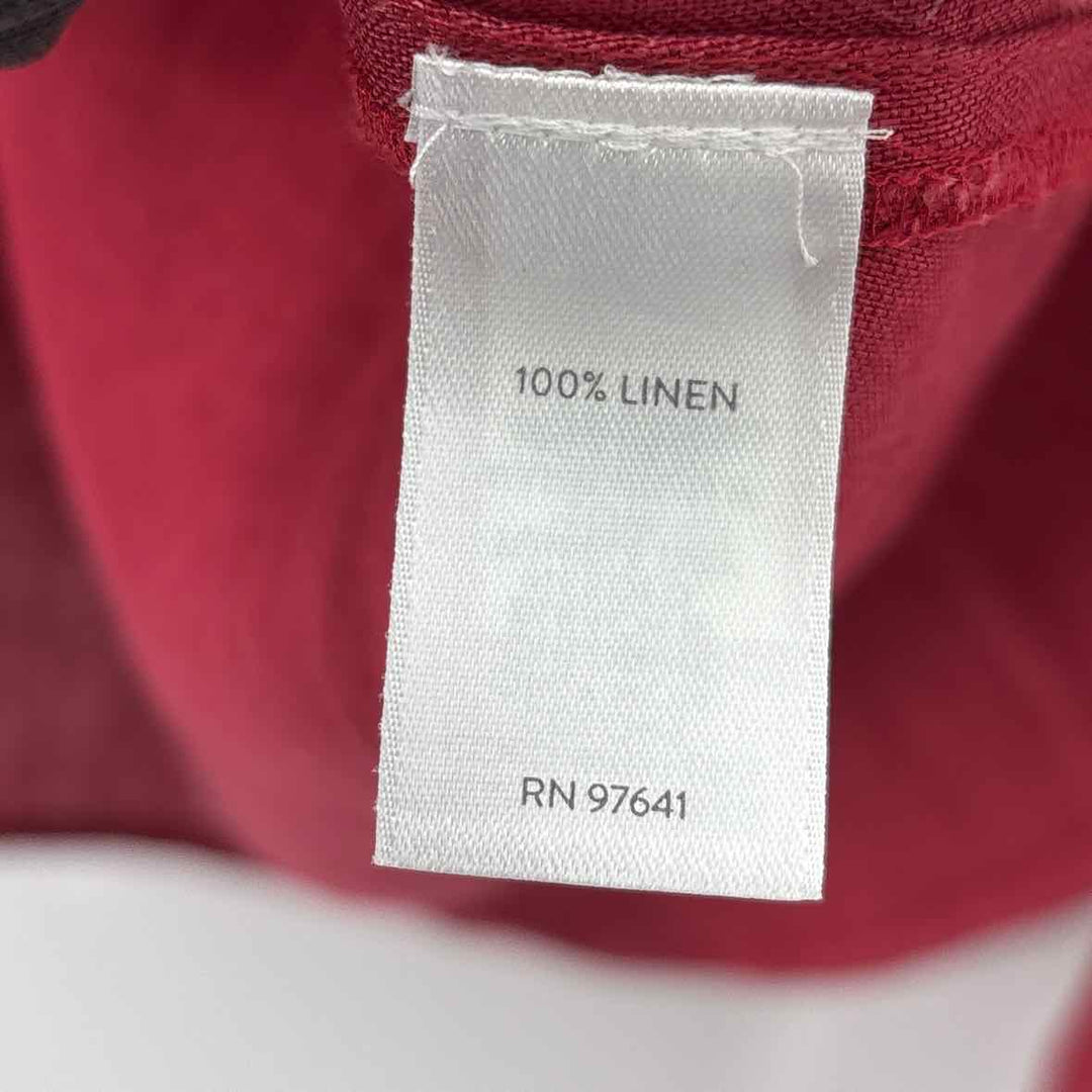 Size M J JILL Red Linen Shirt