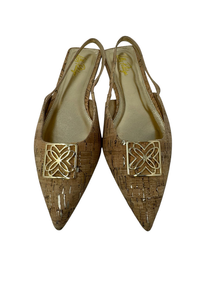 Shoe Size 9 Lilly Pulitzer Tan Flats