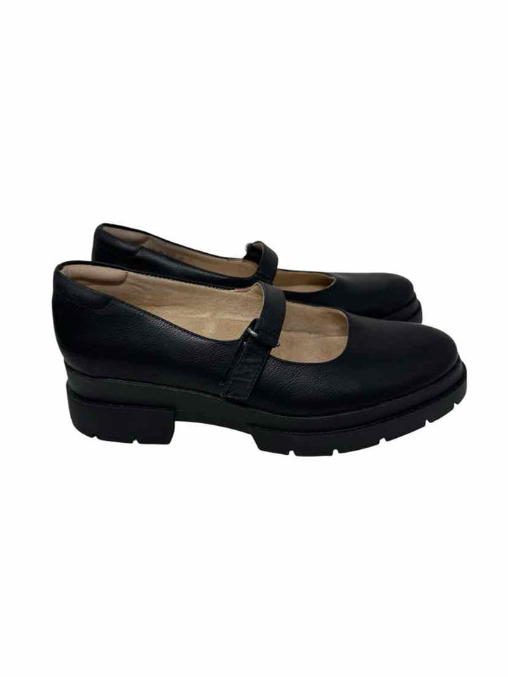 Shoe Size 7.5 Naturalizer Black Leather Flats