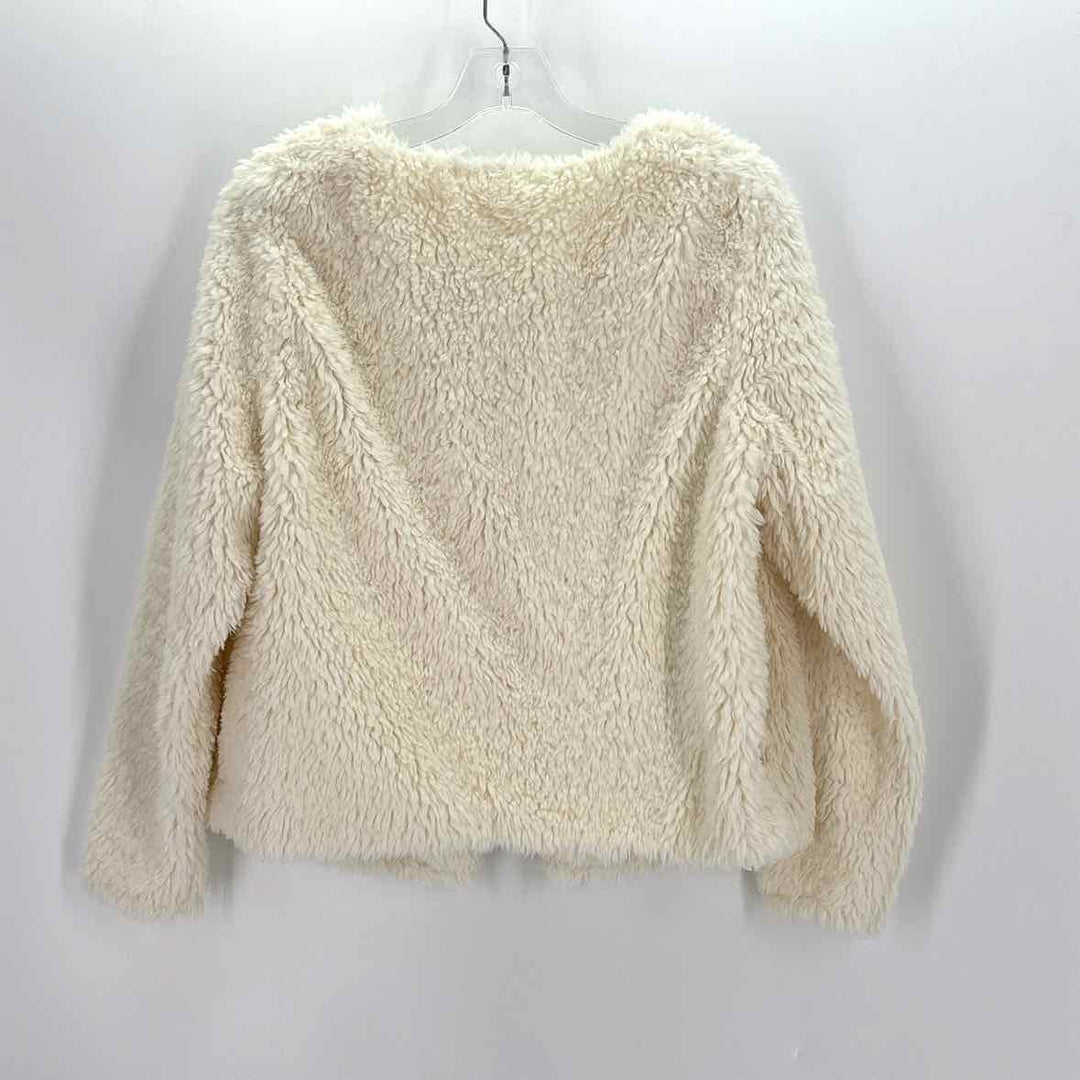 Size 16 H&M Ivory Faux Fur Jacket