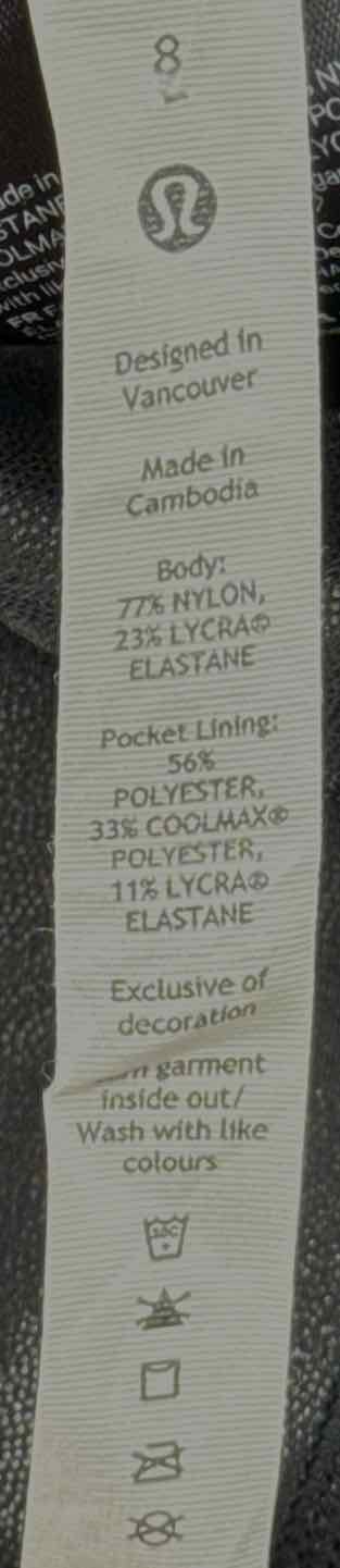Size 8 Lululemon Black Pants