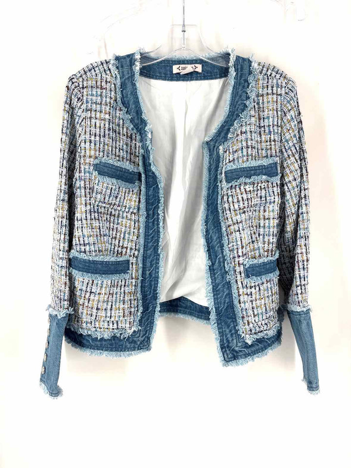 Size L NANETTE LEPORE Blue Jacket