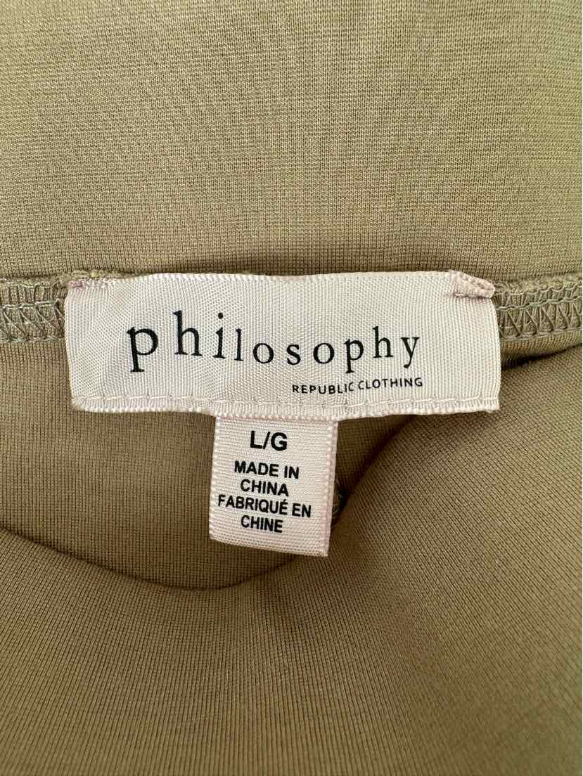 Size L PHILOSPHY Brown Pants