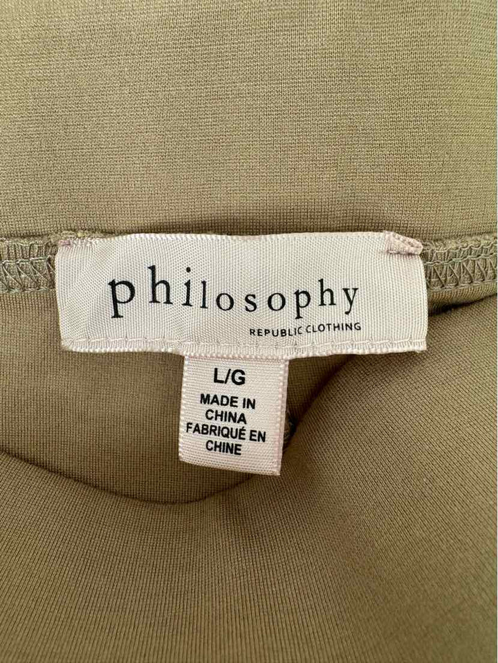 Size L PHILOSPHY Brown Pants