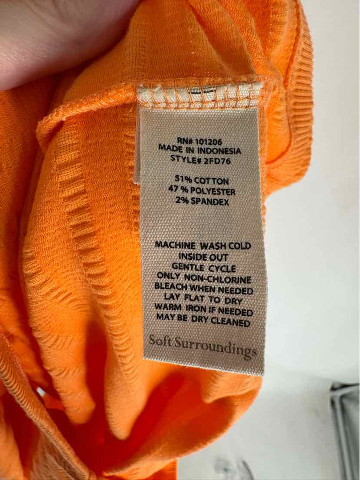 Size S SOFT SURROUNDINGS Orange Shirt