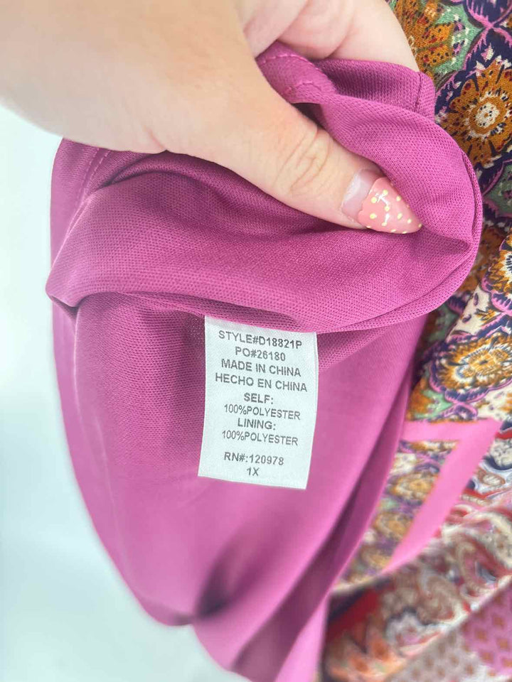 Size L ENTRO Multi-Color Dress