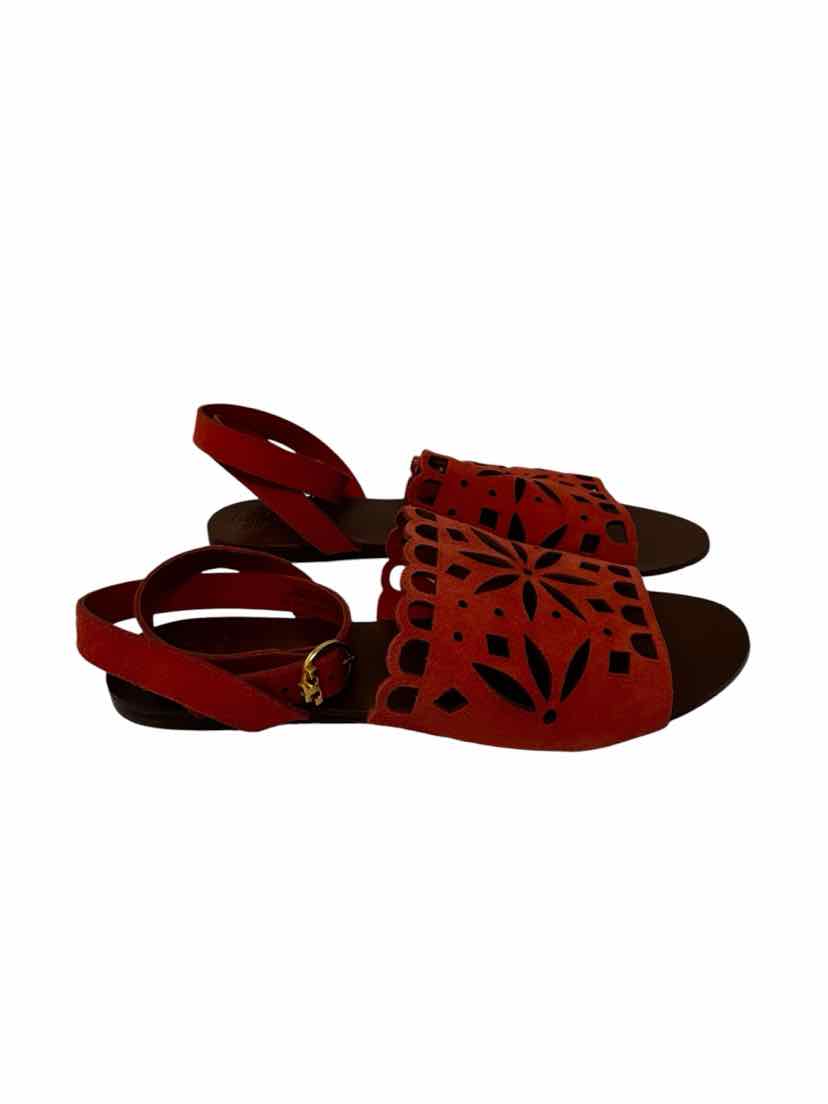Shoe Size 7.5 Tory Burch Orange Sandals