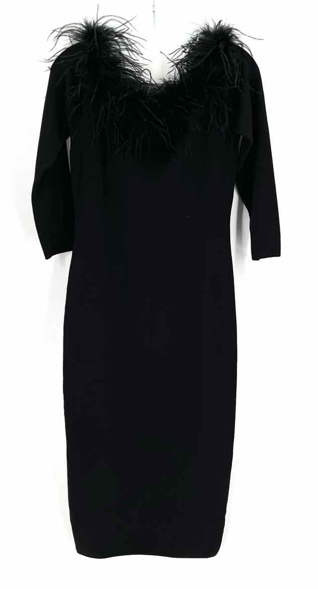 Size M ANTONIO MELANI Black Dress