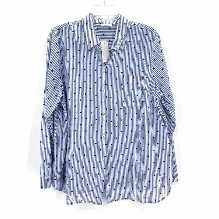 Size L J JILL Light Blue Shirt