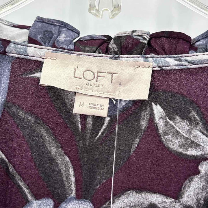 Size M LOFT Plum Shirt