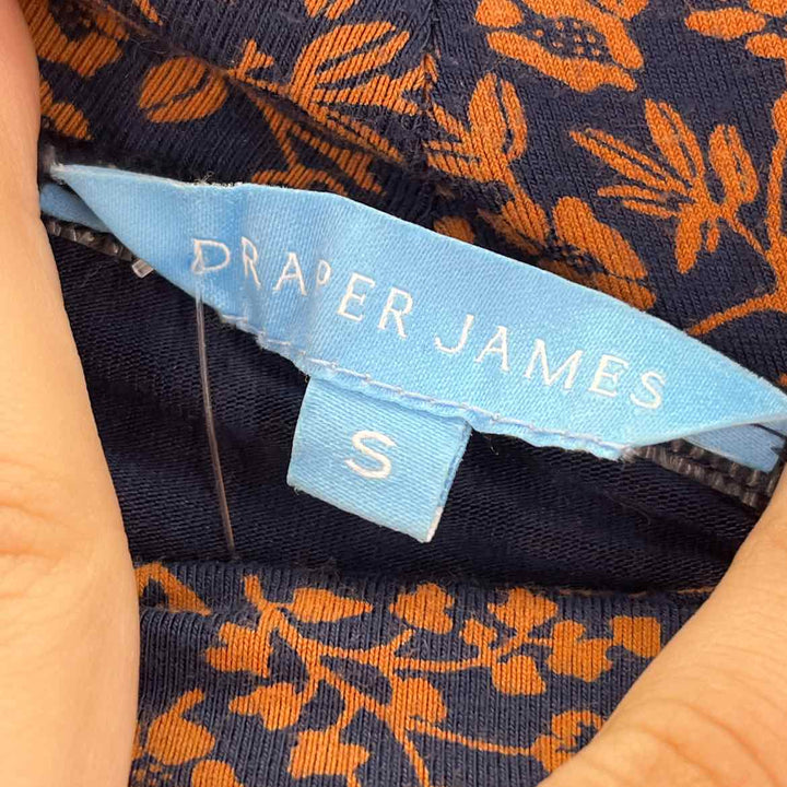 Size S DRAPER JAMES Navy Print Dress