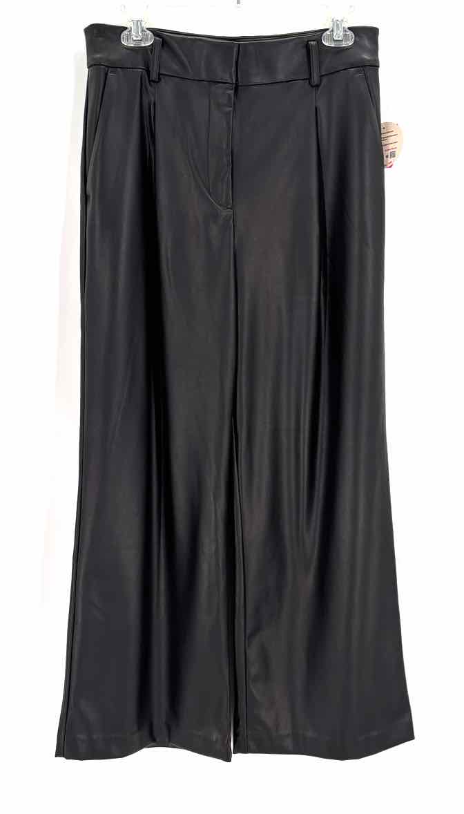 Size 6 LOFT Black Faux Leather Pants