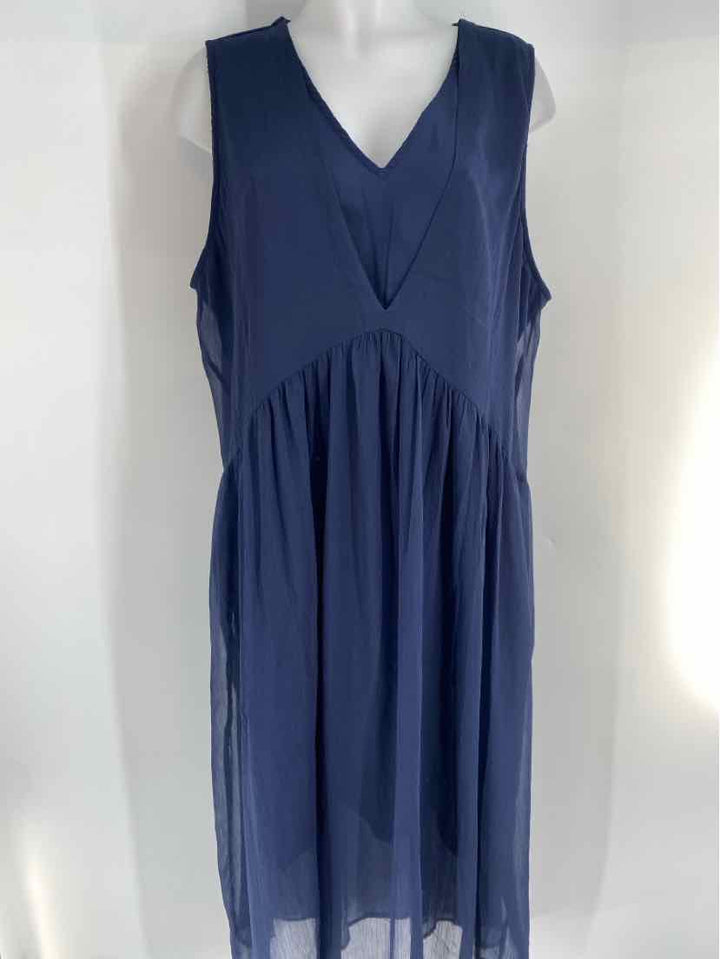 Size 1X HALOGEN Navy Dress