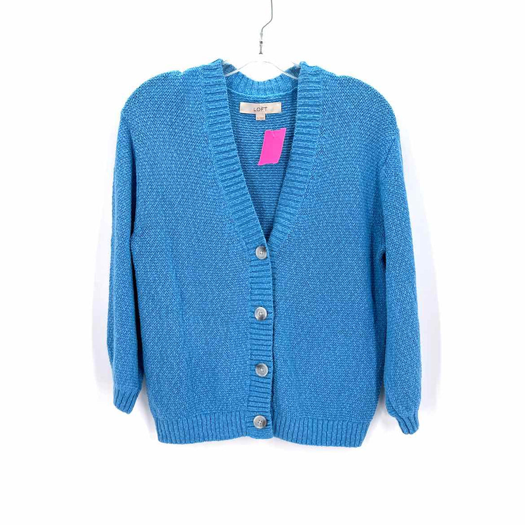 Size S Ann Taylor Teal Cardigan