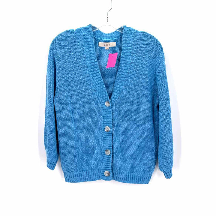 Size S Ann Taylor Teal Cardigan