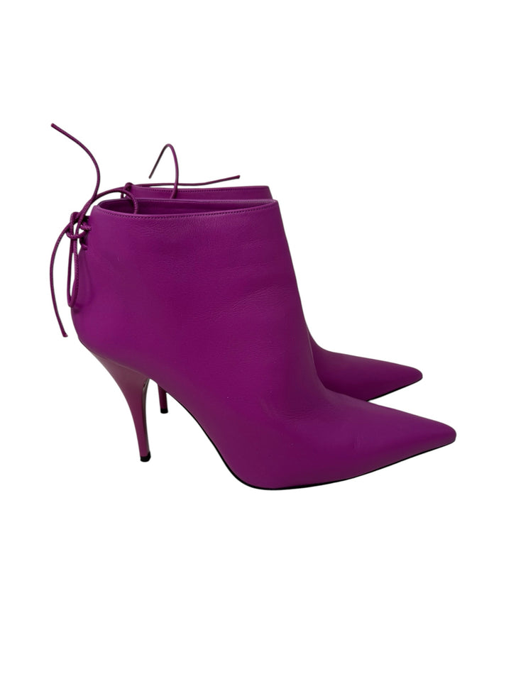 Shoe Size 40 Fuschia Leather Boots