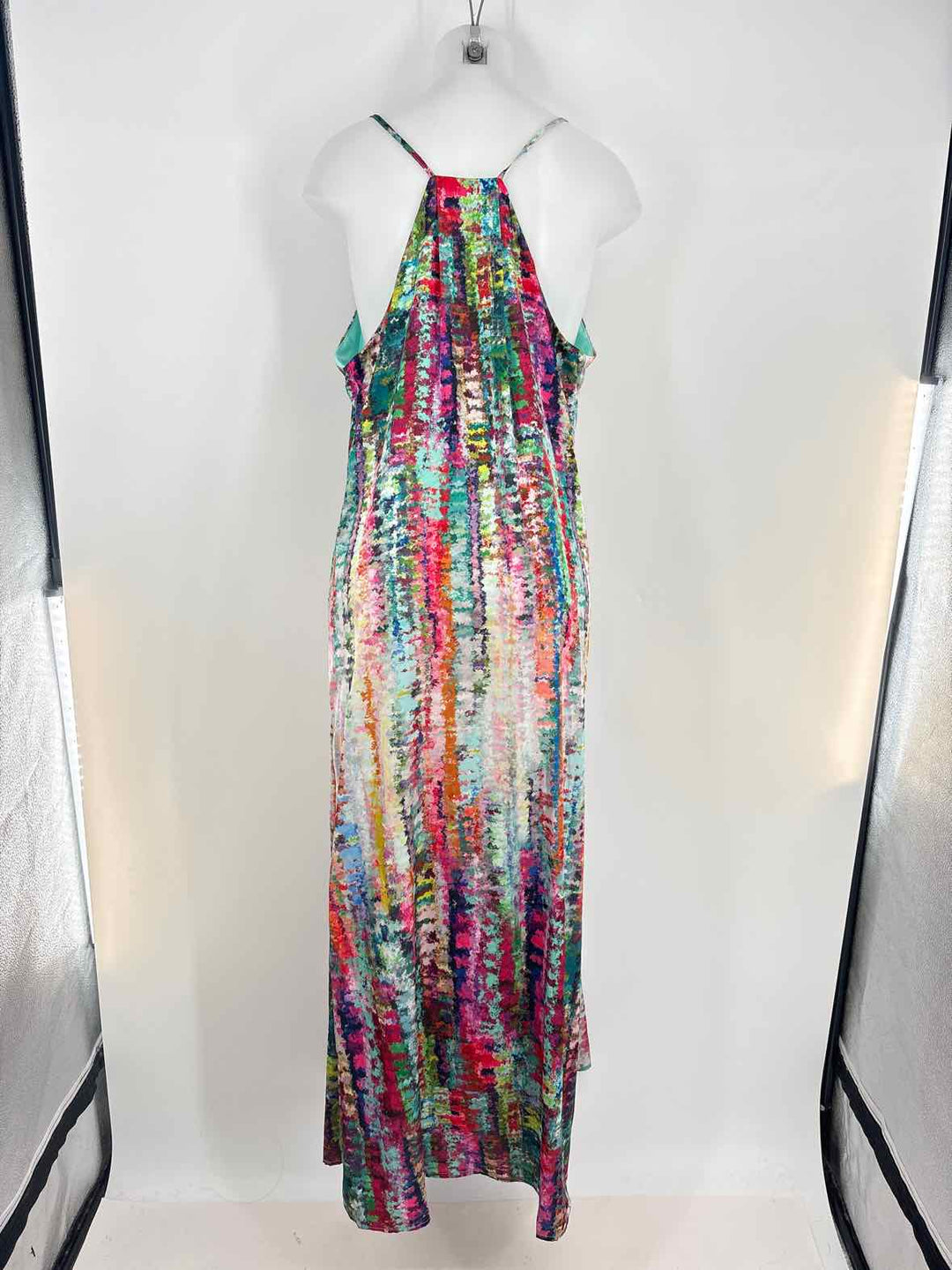 Size XL NICOLE MILLER Multi-Color Sateen Dress