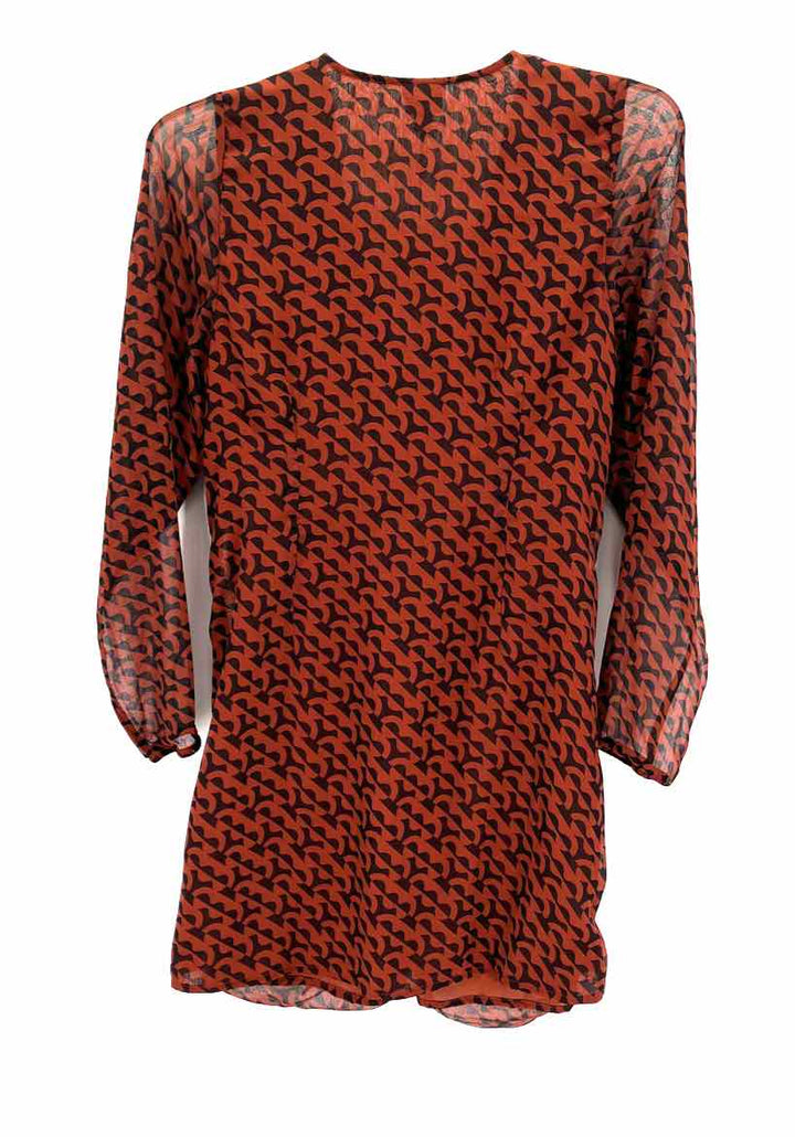 Size L A NEW DAY Brown Print Dress