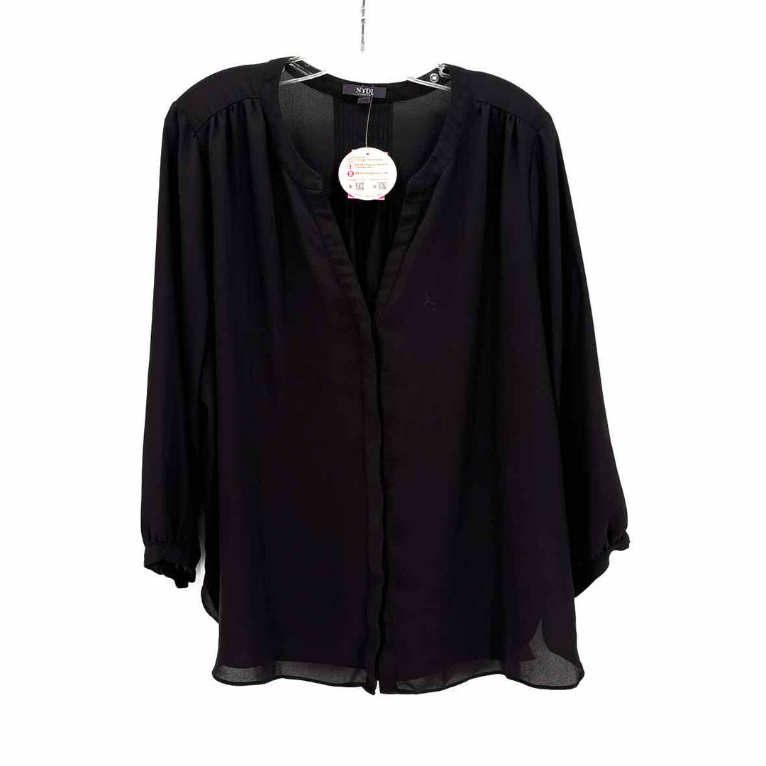 Size XL NYDJ Black Shirt