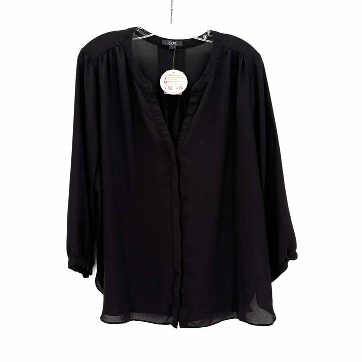 Size XL NYDJ Black Shirt