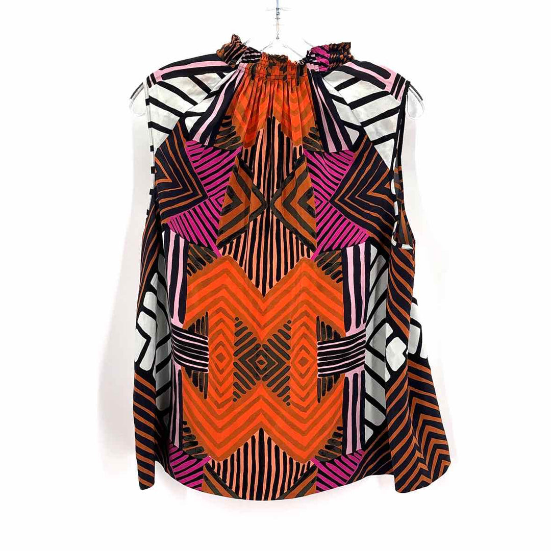 Size M MARIE OLIVER Multi-Color Silk Shirt