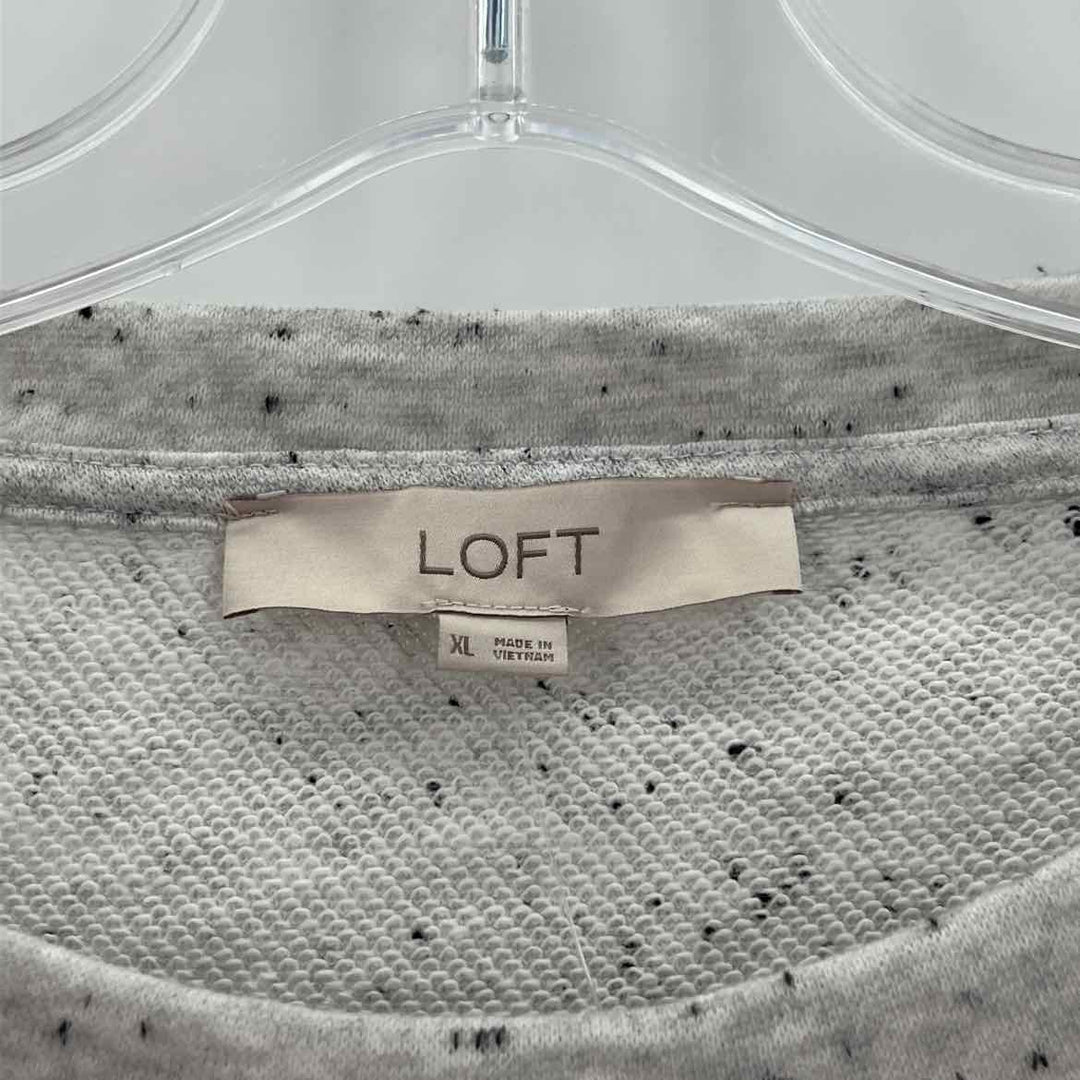 Size XL LOFT gray print Shirt