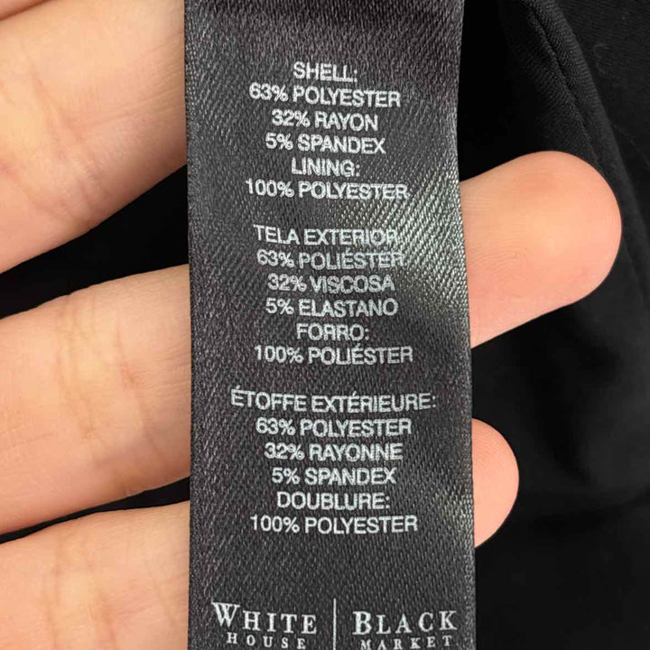Size 10 White House Black Market Black Vest