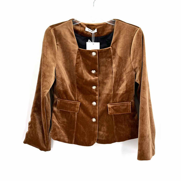 Size S Brown Velour Blazer