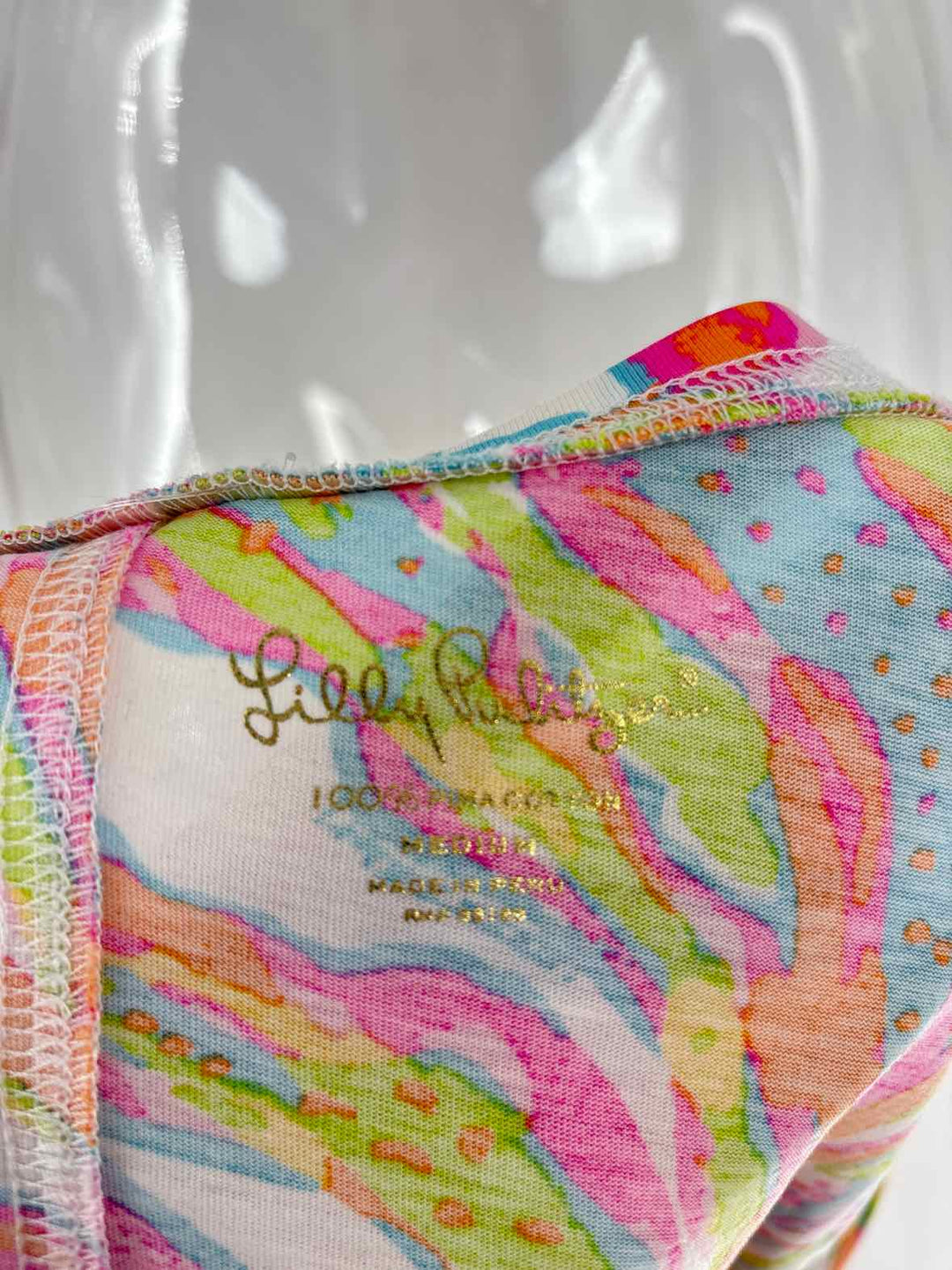 Size M Lilly Pulitzer Multi-Color Cotton Dress