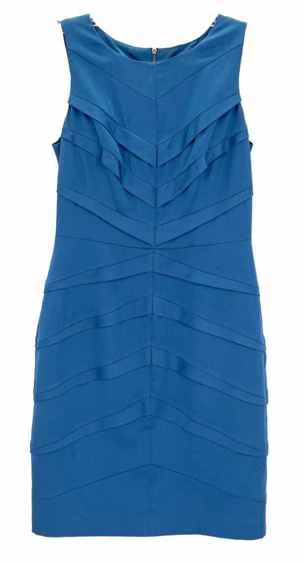 Size 8 Adrianna Papell Blue Dress