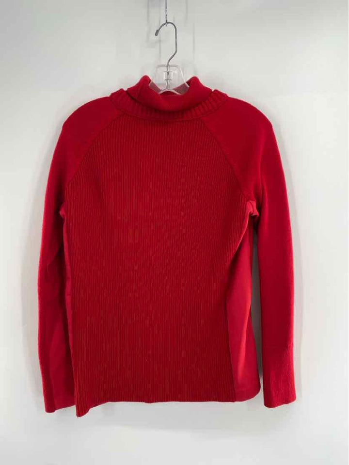 Size M Athleta Red Knit Sweater