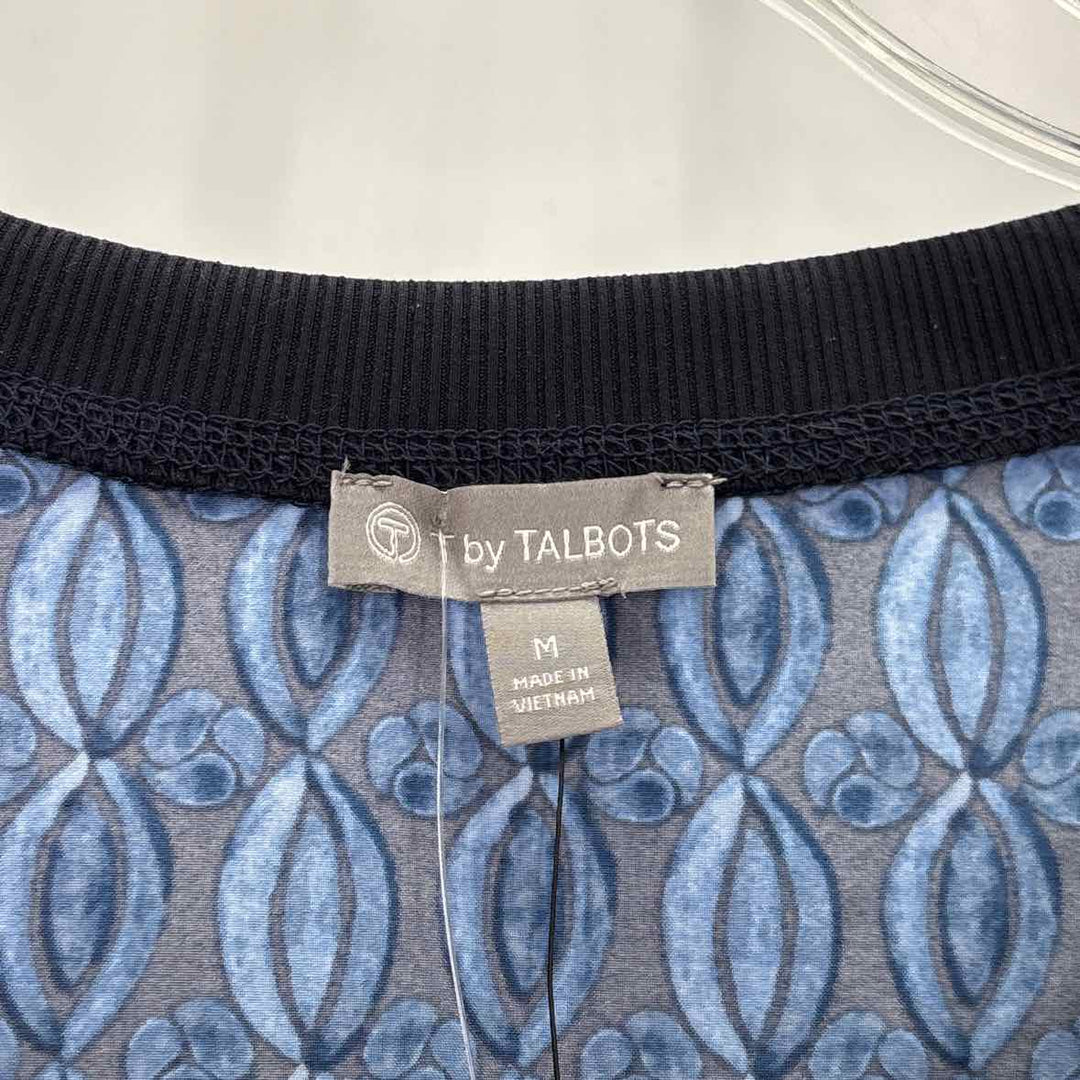 Size M Talbots Blue Polyester Shirt