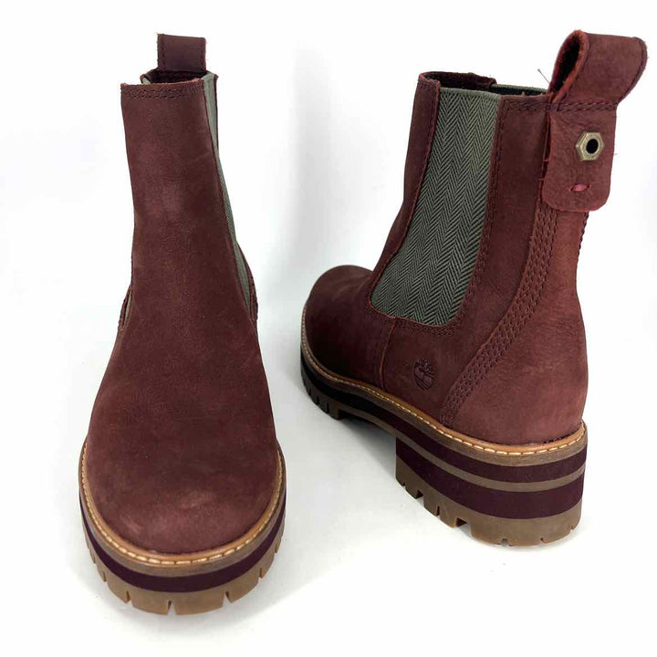 Shoe Size 7.5 TIMBERLAND Red Leather Boots