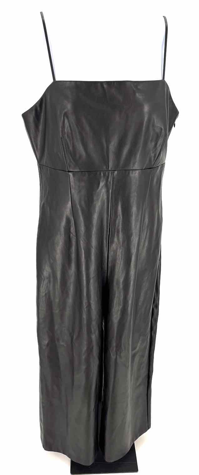 Size 16 Banana Republic Black Faux Leather Dress