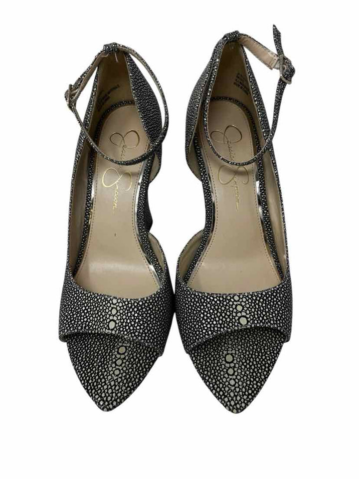 Shoe Size 8 Jessica Simpson Black/White Sandals