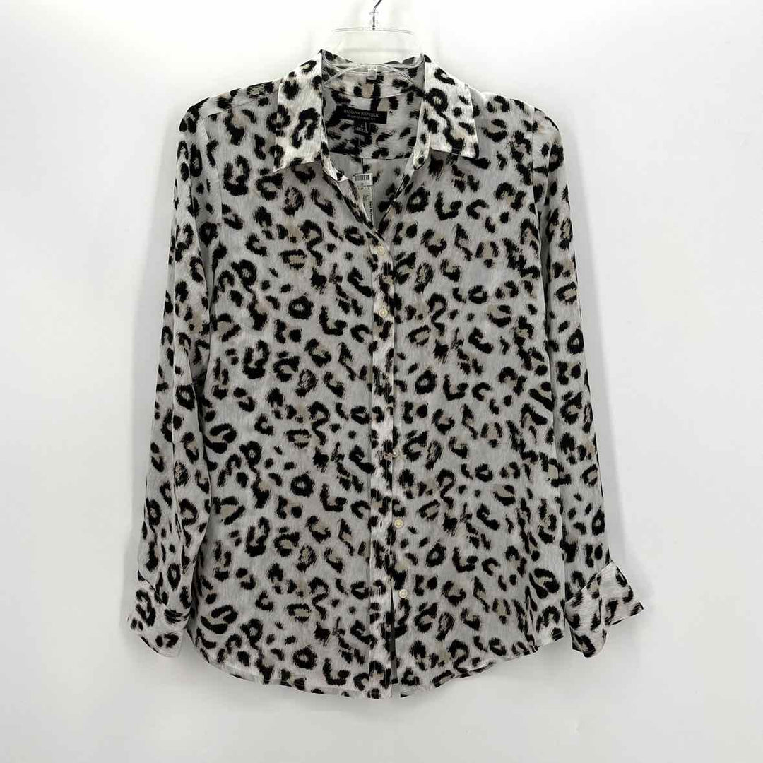 Size S Banana Republic Black Print Shirt
