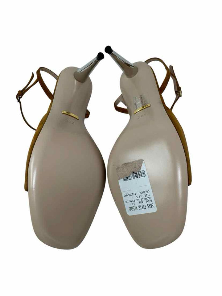 Shoe Size 38.5 Gucci Camel Suede Luxury - Heels