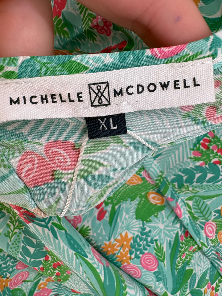 Size XL MICHELLE MCDOWELL Green Shirt