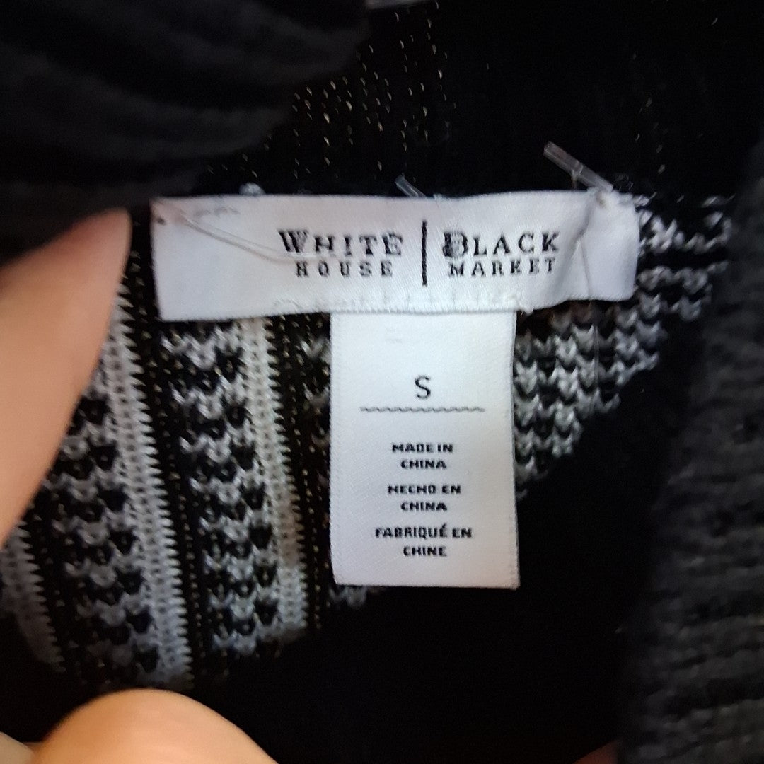 Size S White House Black Market Black Knit Sweater