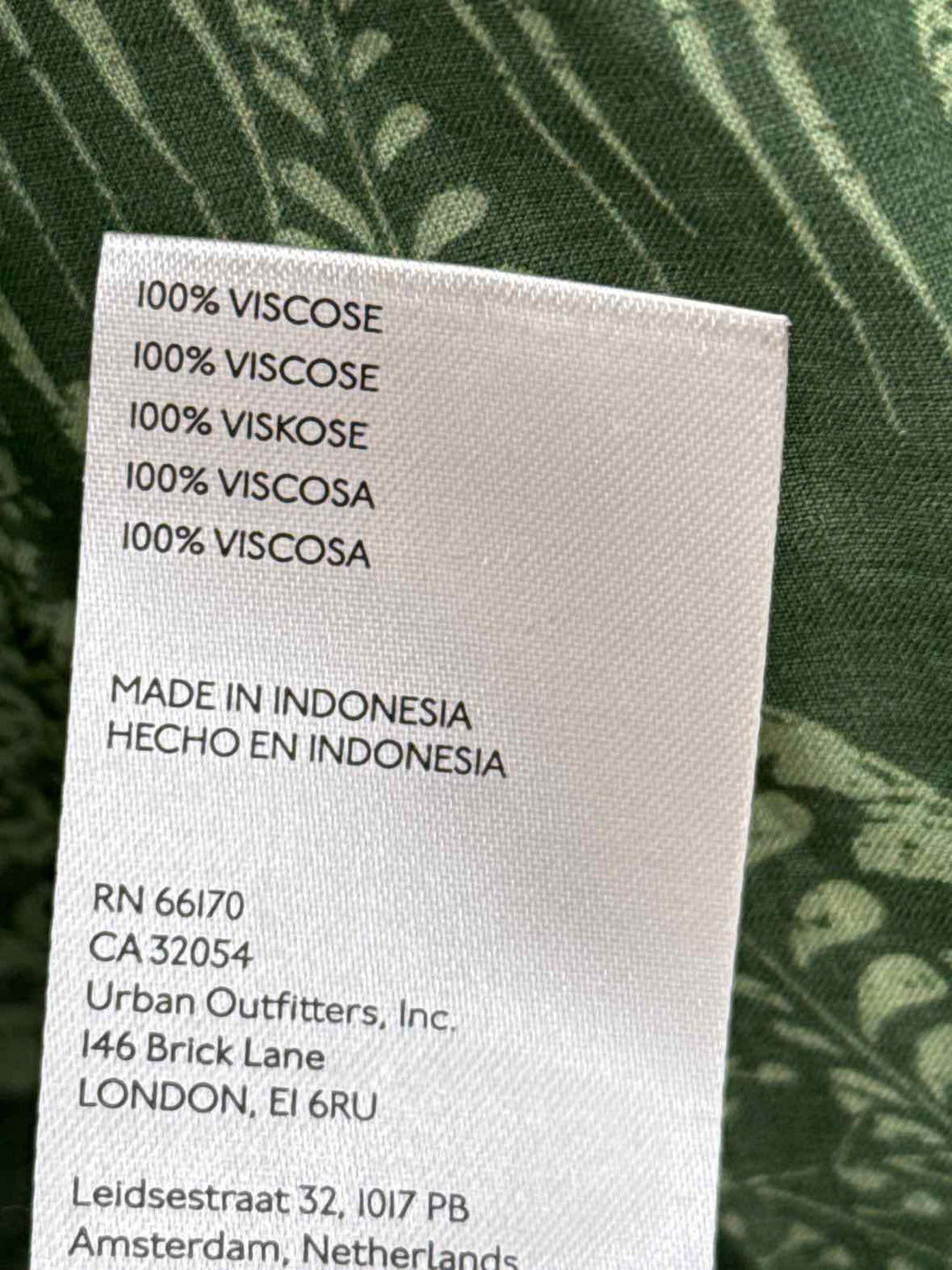 Size L Pilcro & the Letterpress Green Shirt