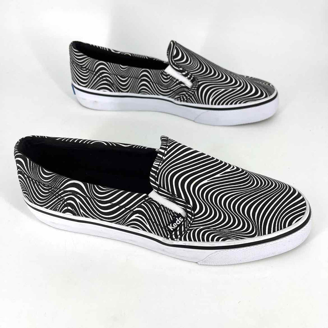 Shoe Size 9.5 Keds Black Canvas Flats