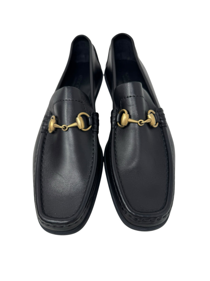Shoe Size 8 Gucci Black Leather Luxury - Flats