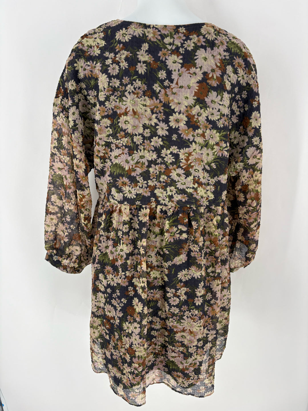 Size XL MADEWELL Purple Print Dress