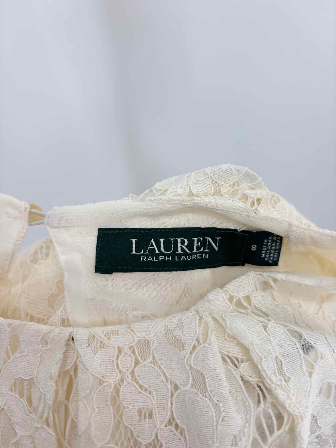 Size 8 RALPH LAUREN Cream Shirt