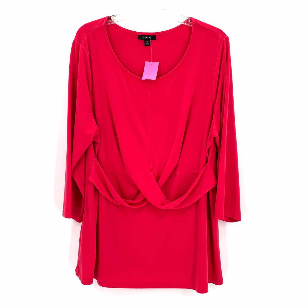 Size 2X ALFANI Hot Pink Shirt